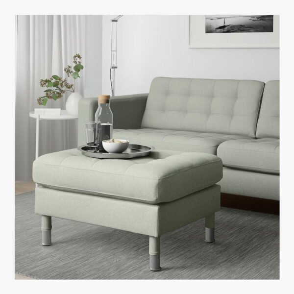 Footstool, Gunnared light green/metal - Image 3