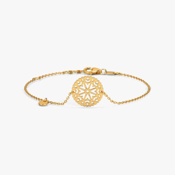 Handmade Sterling Silver 18ct Gold Bangle - Image 2