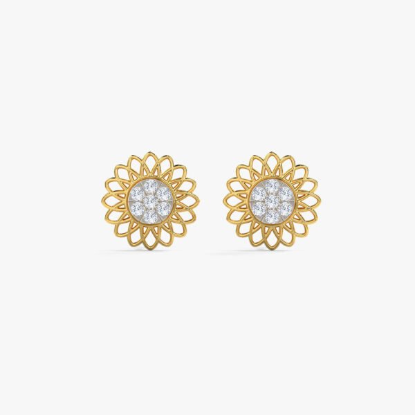 Evie Detachable Diamond Stud Earrings - Image 2