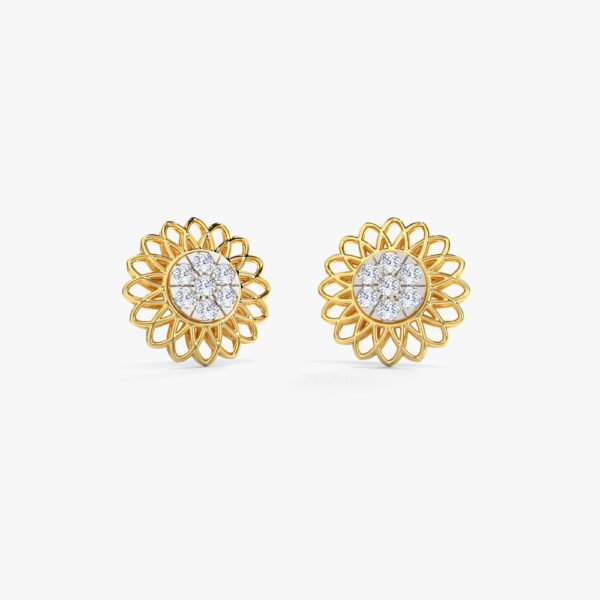 Evie Detachable Diamond Stud Earrings - Image 4