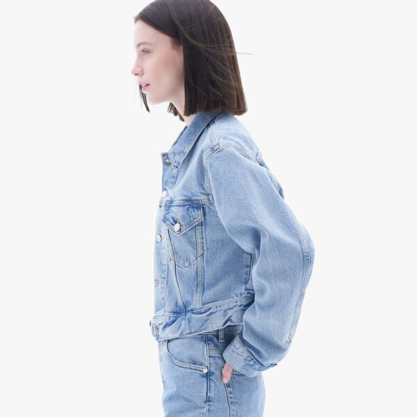 Men's Classic Denim Jacket-Motorcycle Edition - Image 3