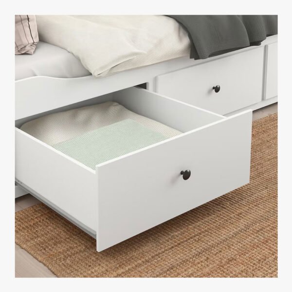 Day-bed W 2 Drawers/2 Mattresses, White Firm - Image 6