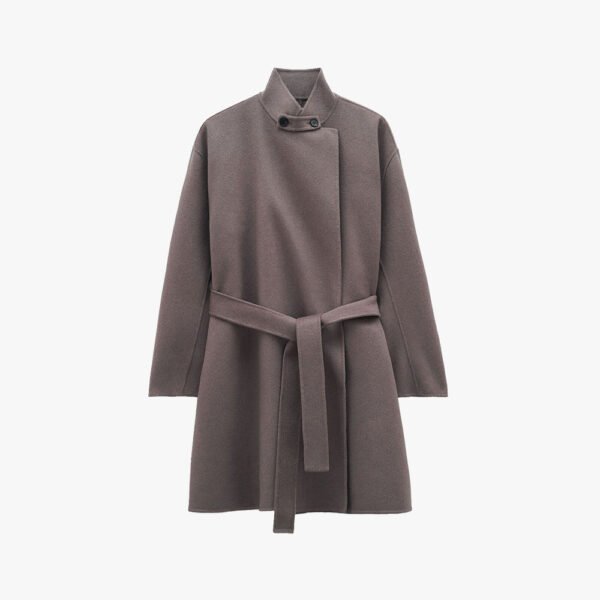 Oversized Wool Wrap Coat Jacket