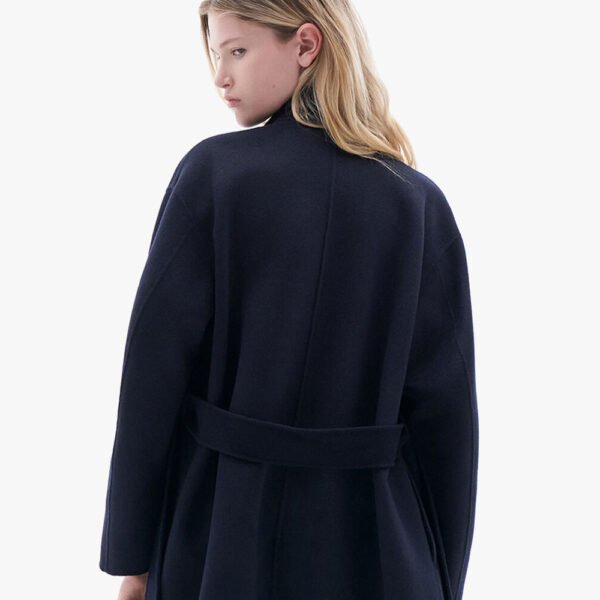 Oversized Wool Wrap Coat Jacket - Image 7