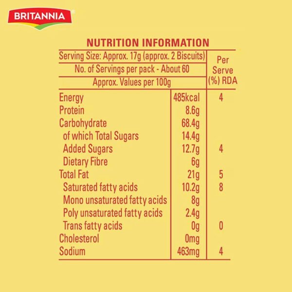 NutriChoice Hi-Fibre Digestive Biscuits 1 kg - Image 3