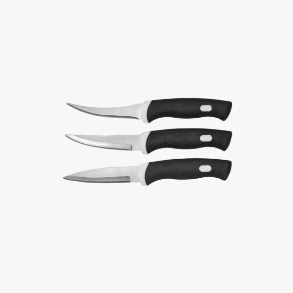 Black Stainless Steel Kitchen Knife (Set of 3) - Image 2