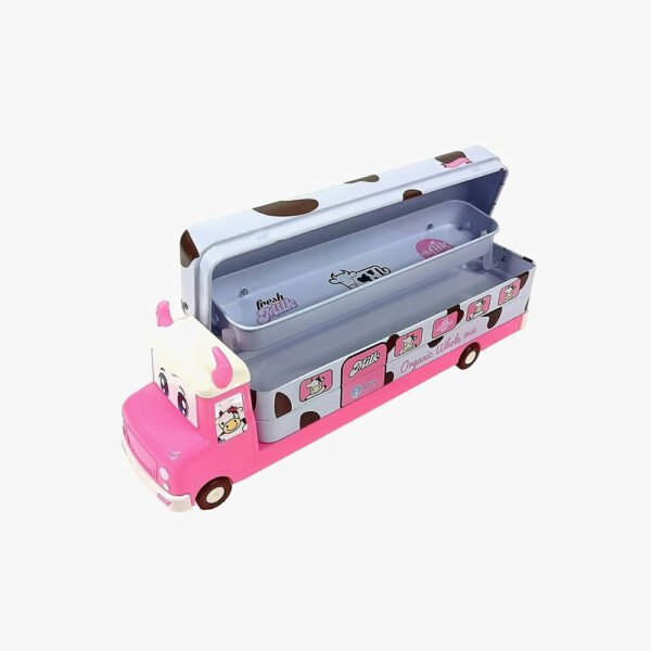 Metal Truck Pencil Box with Pencils - Image 2