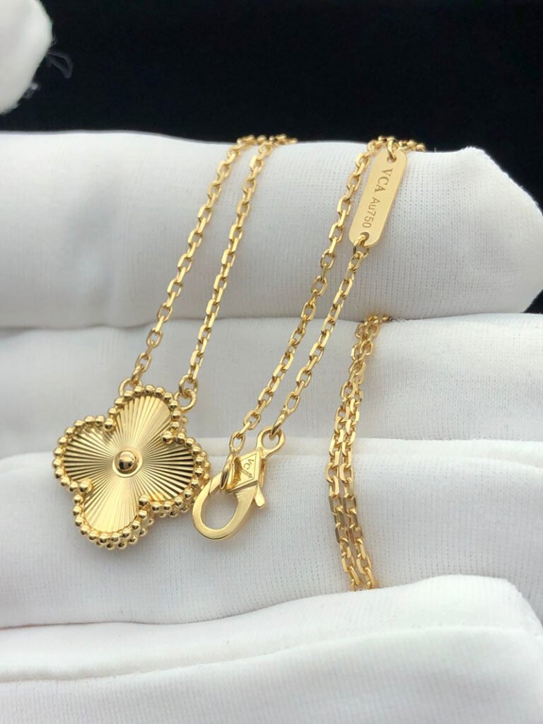 22K Gold Plated Van Cleef & Arpels Necklace - Image 5