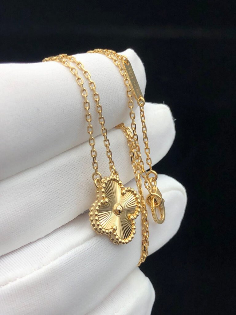 22K Gold Plated Van Cleef & Arpels Necklace - Image 6